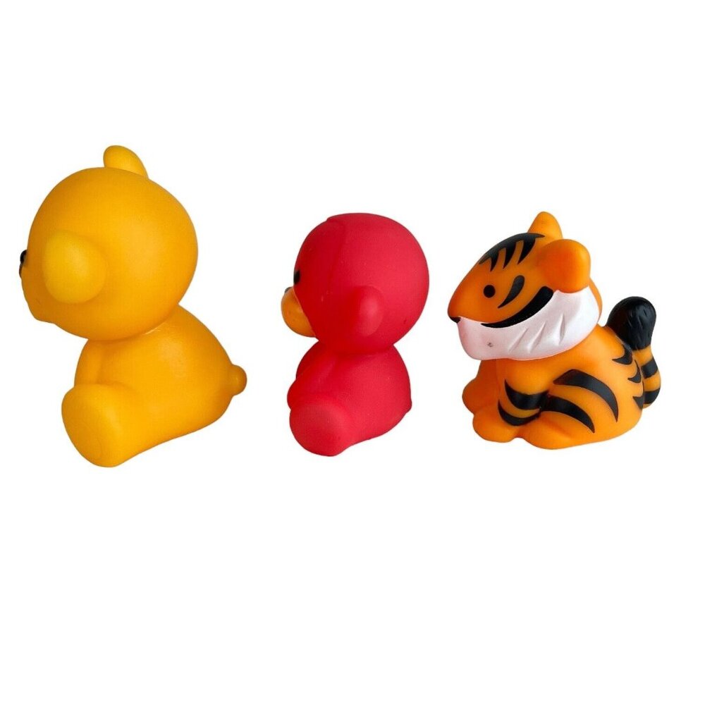 6 Infantino Animal Bath Squirt Toy Lion Bear Hippo Tiger Monkey Donkey Lot - Picture 5 of 13